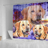 Labrador Retriever Print Shower Curtains