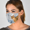 Cute Abyssinian Cat Print Face Mask