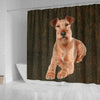 Irish Terrier Print Shower Curtain