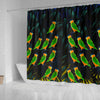 Caique Parrot Print Shower Curtains