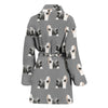 Tibetan Terrier Dog Pattern Print Women's Bath Robe