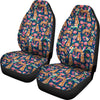 Australian Cattle Dog Floral Print Car Seat Covers