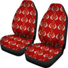 Fish Patterns On Red Print Car Seat Covers