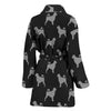 Portuguese Water Dog Pattern Print Women's Bath Robe