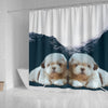 Shih Tzu Print Shower Curtain