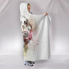 Dalmatian Dog Watercolor Art Print Hooded Blanket