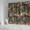 Maine Coon Cat Print Shower Curtain