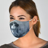 Smiling Whippet Print Face Mask