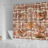 Cute Djungarian Hamster Print Shower Curtains