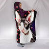 Cornish Rex Cat Love bubbles Print Hooded Blanket