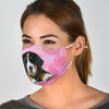 Bernese Mountain Dog With Glasses Print Face Mask