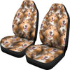 Shetland Sheepdog In Lots Print Car Seat Covers