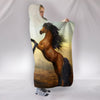 Wild Horse Art Print Hooded Blanket