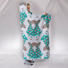 Fish Patterns Print Hooded Blanket