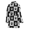 Dog Paws Print Women's Bath Robe