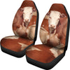 Hereford Cattle Print Car Seat Covers