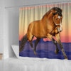 Belgian horse Print Shower Curtain