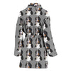 Greater Swiss Mountain Dog Pattern Print Women's Bath Robe