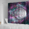 Space Warmhole Print Shower Curtains