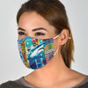 Shark Print Face Mask