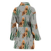 Bloodhound dog Print Women's Bath Robe