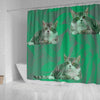 American Wirehair Cat Print Shower Curtains