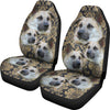 Cute Chinook Dog Print Car Seat Covers