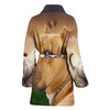 American Staffordshire Terrier Print Women's Bath Robe