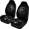 Black Labrador Retriever Print Car Seat Covers