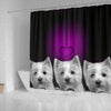 West Highland White Terrier (Westie) Print Shower Curtain