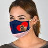 Newfoundland Dog Love Print Face Mask