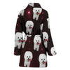 Bichon Frise Dog Print Women's Bath Robe