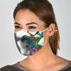 Cute Two Basenji Dog Print Face Mask