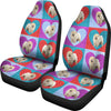 Chow Chow Dog Print Car Seat Covers