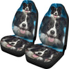 Border Collie Dog Print Car Seat Covers