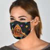 Bloodhound Dog Paws Print Face Mask