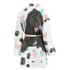 Spanish Water Dog Print Women's Bath Robe