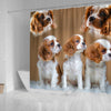 Cavalier King Charles Spaniel Print Shower Curtain