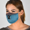 Cat Face Art Print Face Mask