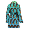 Miniature Pinscher Dog Pattern Print Women's Bath Robe