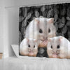 Cute Chinese Hamster Print Shower Curtains