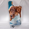 Cute Irish Setter Dog Print Hooded Blanket