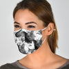 Korat Cat On Floral Print Face Mask