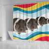 Rex guinea pig Print Shower Curtain