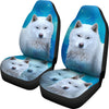 Amazing Hokkaido Dog Print Car Seat Covers