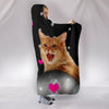 Somali cat Print Hooded Blanket