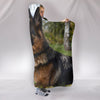 German Shepherd Dog Print Hooded Blanket