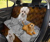 Lovely Maltese Print Pet Seat Covers