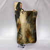 German Shepherd On Brown Print Hooded Blanket