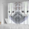 Turkish Angora Cat Print Shower Curtain